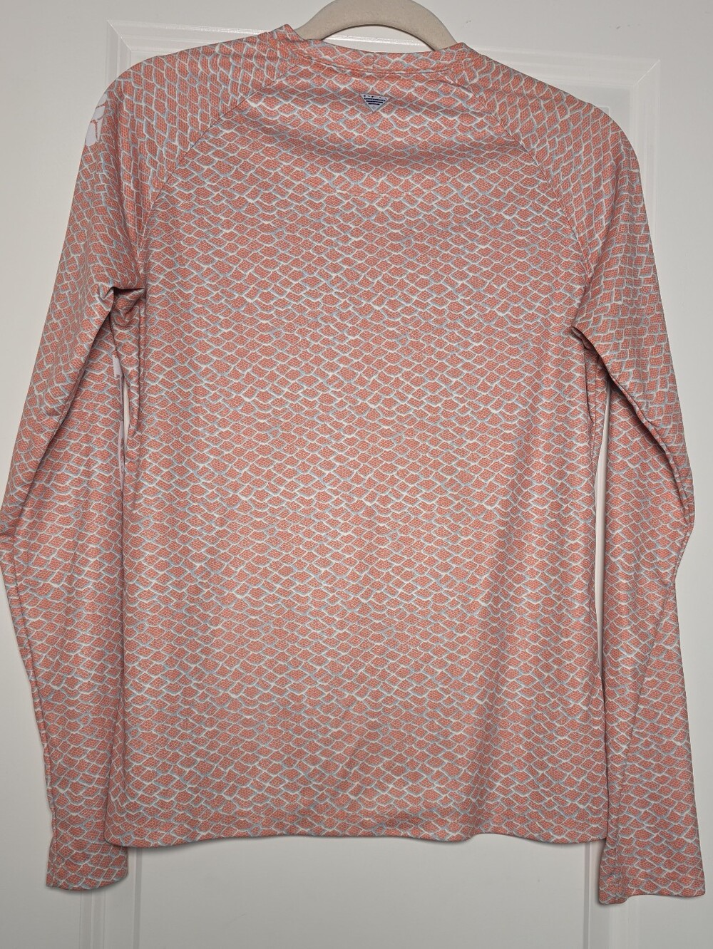 Columbia PFG Omni-Shade Women's M Fishing Sun Shirt UPF Long Sleeve Coral - Picture 3 of 10